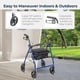 thumbnail image 3 of Andador plegable con asiento Drive Medical R728BL, color azul, 3 of 5
