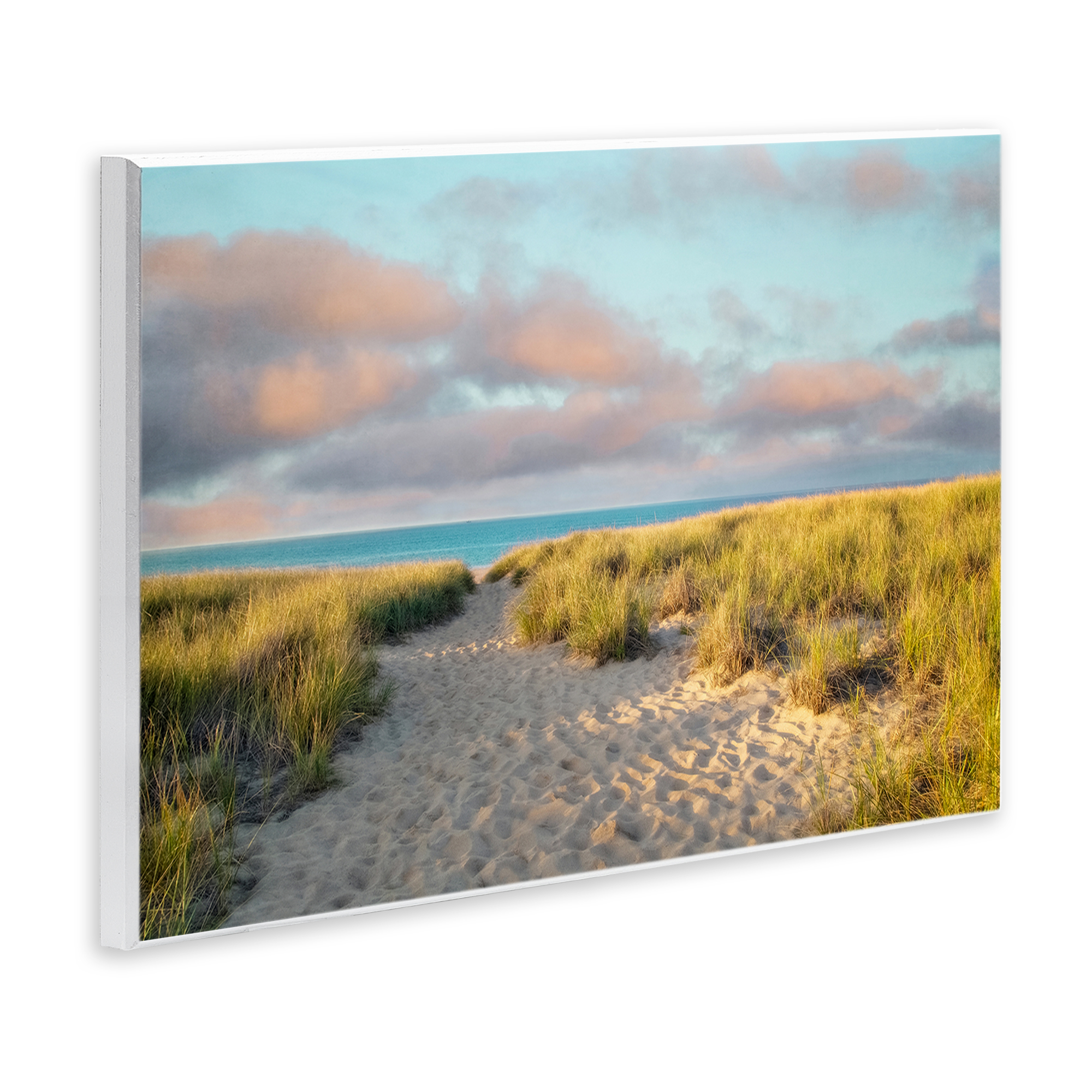 Stupell Industries Beachy Footprints Path Landscape & Nature Photography Unframed Art Print Wall Art, 19 x 13