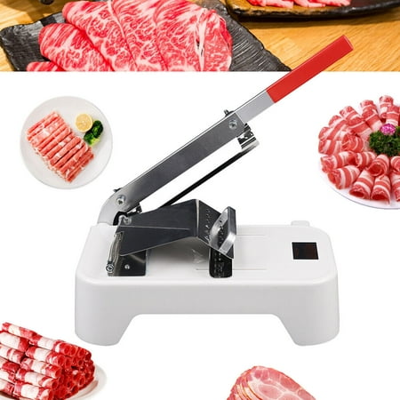 

Commercial Manual Frozen Meat Slicer Stainless Steel Beef Mutton Roll Cutter