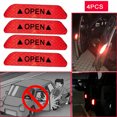 thumbnail image 4 of Pegatina Reflectante Para Puerta De Coche, Cinta De Advertencia, Pegatinas Para Coche, Tiras Reflectantes, Marca De Seguridad Con Estilo Para Coche 4 Uds. Kearding VI006716-00, 4 of 5