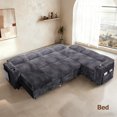 thumbnail image 4 of 7-Seater Sectional L-Shaped Sofa with 2 Cup Holders and USB Port, 5-Position Adjustable Backrest, Built-in Table, Dual Storage Armrests, Modern Convertible Couch for Living Room, 4 of 9
