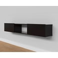 thumbnail image 5 of Sculley 71'' Floating Tv Stand Wooden Black, 5 of 10