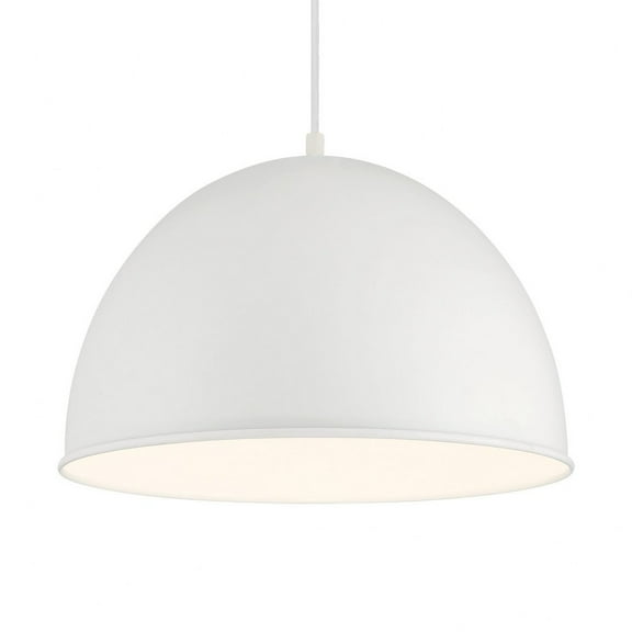 6203-44-Minka Lavery-Vantage Pendants - 1 Light Dome Pendant-White Finish