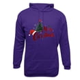 thumbnail image 4 of EchfiProm Pullover Hoodies for Men Graphic Merry Christmas Purple Hooded Xmas Mens Sweatshirt with Pockets L, 4 of 4