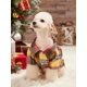 thumbnail image 1 of PETSIN Fleece Brown & Yellow Plaid Patchwork Winter Warmth Pet Shirt, 1 of 5