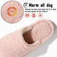 thumbnail image 3 of CHICVOMEY Fuzzy Slippers for women Memory Foam Non-slip House Shoes Plush Faux Fur house slipper Indoor Outdoor, 3 of 9