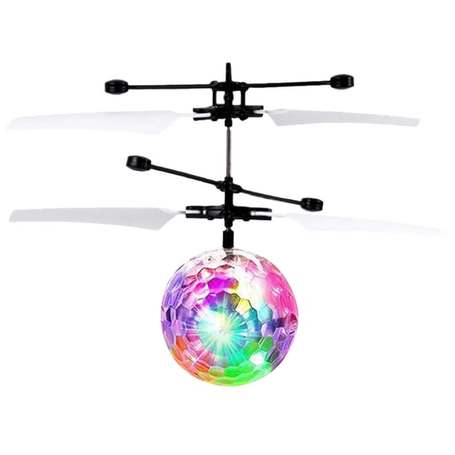 LED Electronic Hovering Flying Ball Induction RC UFO Drone Toys (Crystal Ball)