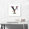 thumbnail image 2 of ARTCANVAS Flower Plant Butterfly Alphabet Letter Y Canvas Art Print - Size: 18" x 18" (1.50" Deep), 2 of 9