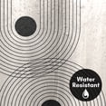 thumbnail image 6 of Americanflat 71" x 74" Shower Curtain, Black Geometrical Line Art 2 by Tetyana Karankovska, 6 of 7