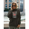 thumbnail image 2 of Abstract Poster I Love You Hoodie Women -Image by Shutterstock, Female x-Large, 2 of 4