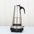 thumbnail image 6 of 6Cup 300ml Electric Coffee Pot Corded Electric Silver Stainless Steel Espresso Maker for Cafes Stores Offices, 6 of 20