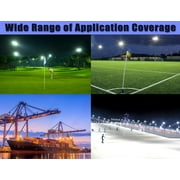Dephen 500W Led Stadium Lights - 70000 Lumens (1500-2000W Metal Halide Eq.) Stadium Lights Outdoor 100-277V Stadium Flood Lights Outdoor 5000K IP66 Waterproof UL-Listed LED Arena Lights