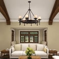 thumbnail image 6 of Livex Lighting Cape May Chandelier in Olde Bronze, 6 of 11