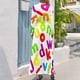 thumbnail image 2 of Vestido largo con letras multicolores desordenadas, vestidos de noche para mujer, vestido largo para mujer, falda para mujer, 2 of 4