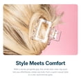 thumbnail image 4 of Gimme Beauty Fine Hair Claw Clips - Durable, No-Slip Design for Thin Hair - Mini Claw Clips Made from Strong & Break-Resistant Recycled Plastic - 3 Pack, Clear, 4 of 7