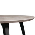 thumbnail image 4 of LeisureMod Ravenna Round Wood 47" Dining Table With Metal Legs in Sunbleached Grey, 4 of 7