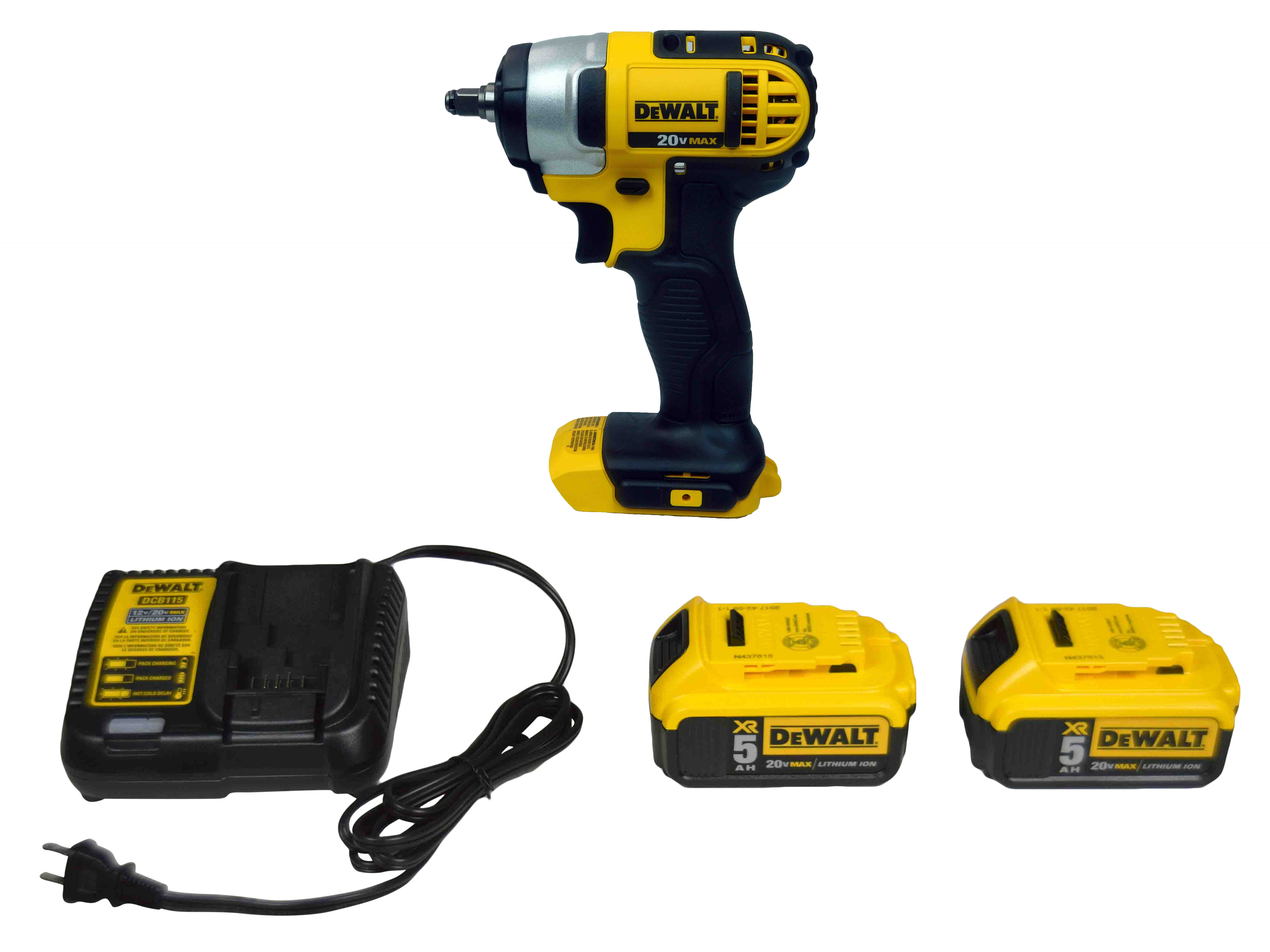 Dewalt DCF883B 3/8" Impact Wrench w/ 2 Pack DCB205 5.0AH Battery