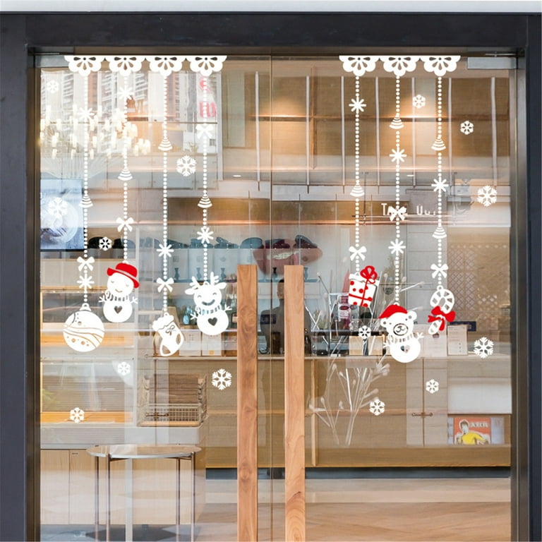 Tarmeek Christmas Snowflakes Clings Snowflake Decorations Winter Wonderland  Party Decorations Window Stickers Decals Suitable for New Year Party  Holiday Office Home School Living Room Indoor 