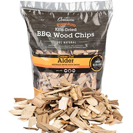 Camerons Products Alder Wood Smoker Chips ~ (2lb. Coarse)  260 cu. in. - 100% All Natural  Coarse Wood Smoking and Barbecue Chips  Packaging May Vary
