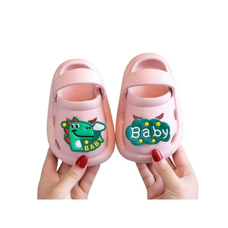 

Fangasis Kids Clog Sandal Beach Clogs Summer Sandals Girls Boys Slide Slippers Home Quick Dry Slip On Shoes Dinosaur Pink 8C