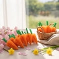 thumbnail image 2 of 50 Pieces Spring Easter Brush Carrots Mini Artificial Carrot Easter Carrots Toy Artificial Fabric Carrot Bunny Decor Seasonal Vegetable Toys for Home Tiered Tray Basket Filler Kitchen Party Decor, 2 of 8