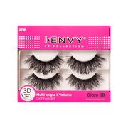 KISS i-ENVY 3D Collection Fake Eyelashes, Double-Pack 01, 2 Pairs