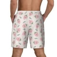 thumbnail image 4 of Balery Floral Strawberr Mens Swim Trunks Swim Shorts for Men Quick Dry Inseam Beach Shorts with Compression Liner Pocket-XX-Large, 4 of 9