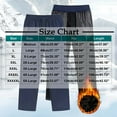 thumbnail image 2 of Gytharion Men's Plus Size Hiking Travel Pants Winter Thickened Fleece Warm Athletic Sport Pants Fashion Casual Drawstring Elastic Waist Straight-Leg Trousers with Zipper Pockets, 2 of 7