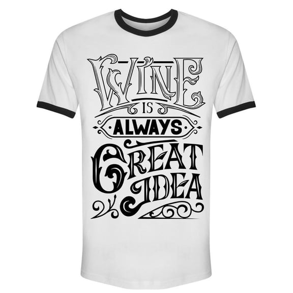 Wine Is Always Great Idea Tee Men's -Image by Shutterstock