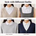 thumbnail image 5 of Fake Collar Blouse, Faux False Collar for Women, a Stylish and Versatile Fashion Accessory, 5 of 8
