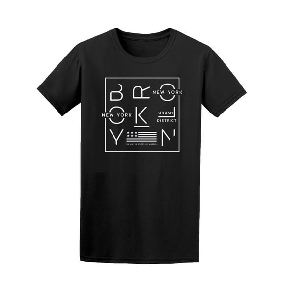 Brooklyn American Flag T-Shirt Men -Image by Shutterstock, Male Small