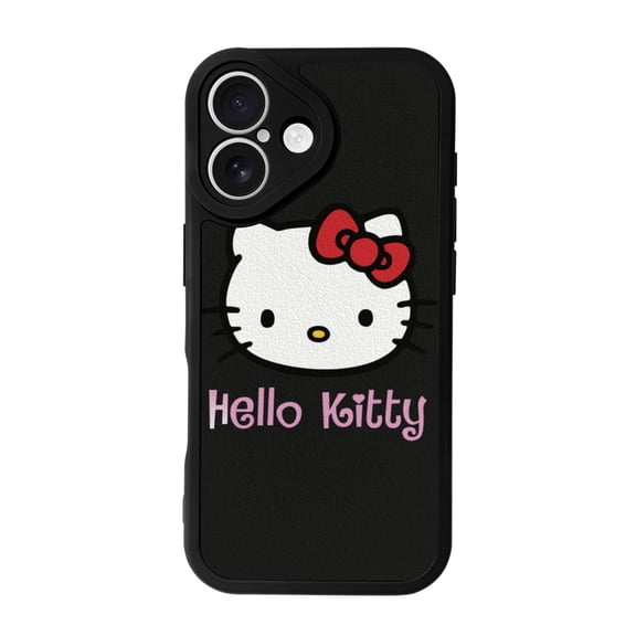 Hello Kitty iPhone 16 Silicone Phone Case Apple Leather Protective Case Suitable for iPhone 16