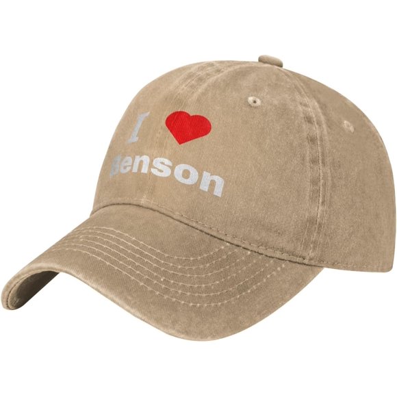 I Love Benson Baseball Cap for Men Women Adjustable Vintage Washed Golf Dad Hat 100% Cotton Hats