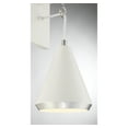 thumbnail image 6 of Trade Winds Winona 1-Light Wall Sconce in White with Polished Nickel, 6 of 6