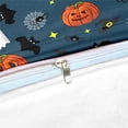 thumbnail image 4 of Move Over Cartoon Bedding Sets Queen Kids Duvet Cover Set Cute White Ghost and Pumpkin Pattern Microfiber No Filling, 4 of 6