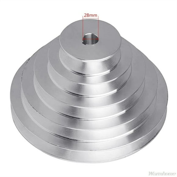 Aluminum A Type 5 Step Pagoda Pulley Wheel 150mm Outer Diameter for V-shaped Timing Belt N25 20 ,Work Smooth and Silent