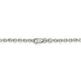 thumbnail image 3 of 925 Sterling Silver High Polished 2.75mm Solid Cable Link Chain w/ Lobster Clasp - 24", 3 of 5