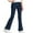 Navy, variant on CheerKidz Children Flared Pants Long Length Ribbed Knit Bottoms Stylish Comfortable Trousers for Kids Girls High Waist Elastic Waist Casual All Season Wear Solid Color Yoga Pants(Red,7-8 Years)
