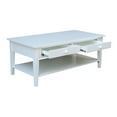 thumbnail image 6 of International Concepts Spencer White Wood Coffee Table, 6 of 11