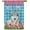 S1-Siberian Husky, variant on Watercolor Dog Spring Summer Welcome House Flag Siberian Husky Tulip Flowers Blue Buffalo Plaid Outside Yard Decor Flag Banner 28X40 Inch Double Side Style 1