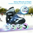 thumbnail image 5 of JZY Youth Inline Skates with 8 Glowing Light-Up Wheels,Durable Aluminum Frame for Beginners,For Boys & Girls Ages 5-12,For Indoor and Outdoor Skating, 5 of 7