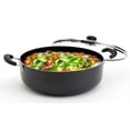 thumbnail image 4 of Infuse 10.5Qt Nonstick Aluminum Jumbo Covered Family Cooker, Black, 4 of 6