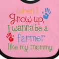 thumbnail image 4 of Inktastic Farmer Like Mommy Boys or Girls Baby Bib, 4 of 4