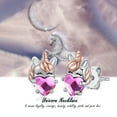 thumbnail image 7 of Coachuhhar Unicorn Earrings for 925 Sterling Silver Small Stud Unicorn Earrings Hypoallergenic Heart Crystal Earrings Cute Animal Earrings Unicorn Jewelry Gifts for Women, 7 of 7