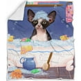 thumbnail image 1 of Rub A Dub Dog In A Tub Sphynx Cat Blanket BLNKT143170, 1 of 2