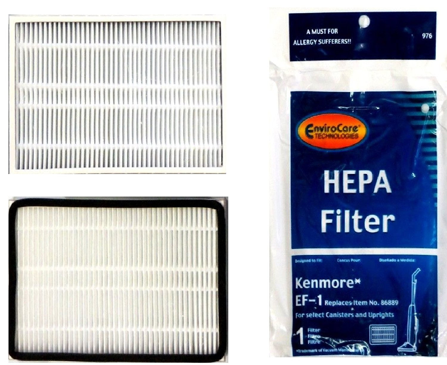 HEPA EF-1 Filter Panasonic Sears Kenmore 53295 86889 Media Vacuum Cleaner 4 pcs 