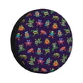 thumbnail image 1 of Fotbe Mexican Frogs Funda de Llanta de Repuesto con Estampado, Engrosada, Ajuste Universal para Jeep, Remolque, RV, SUV, Camión-14 inch, 1 of 6