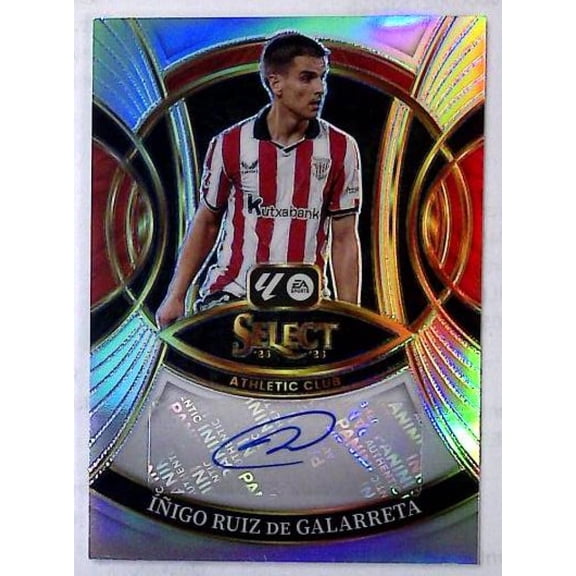2025-26 Panini Select La Liga Signature Silver Prizm #S-IRG Inigo Ruiz De Galarreta AUTO Athletic Club Soccer Trading Card