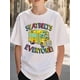 thumbnail image 1 of Girls & Boys School Bus Theme Cotton Graphic Tees, Back To School Clothes Girls, Black Summer Shirts With Cartoon Print, Gift For First Day Of School, Round Neck Short Sleeve T-Shirt, 1 of 3