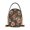 Floral Repeating Leopard Print, variant on Small Crossbody Bags for Women 15*21*8cm Leather Purses for Women Removable Strap with 3 Zipper Pocket Applicable to Birthday Gifts for Women,Featuring Gold Accents